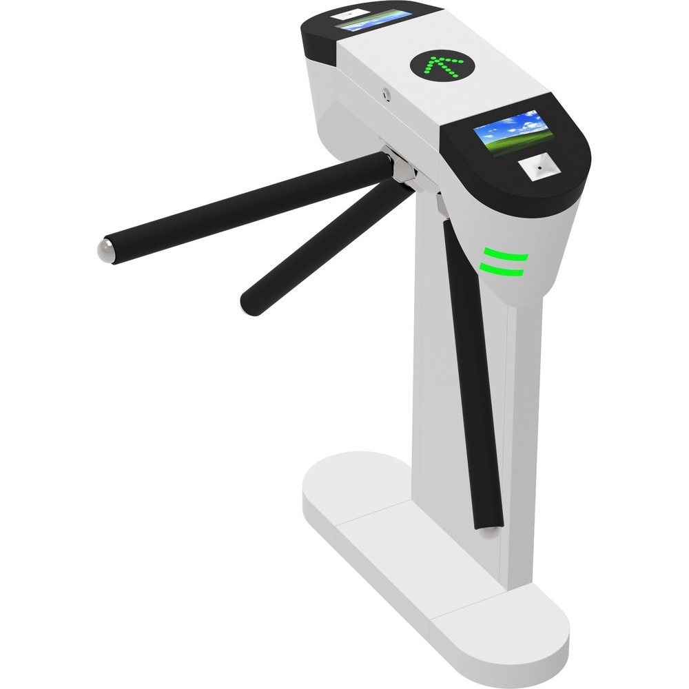 Vertical Column Space-Saving Tripod Turnstile